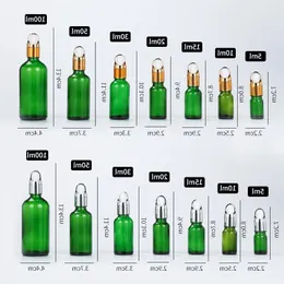 5ml/10ml/15ml/20ml Reagent Eye Dropper Green Glass Aromatherapy Liquid Pipette Bottle Refillable Fast Shipping F2020 Pdfsv