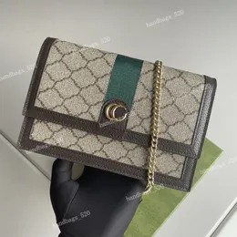 Luksusowe projektowanie damskie portfele łańcucha