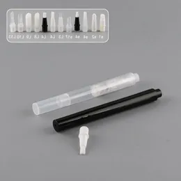 3ML Cosmetic Press / Click Pen in contenitore di imballaggio in bianco e nero per correttore crema lucidalabbra spedizione veloce F1330 Kvjau