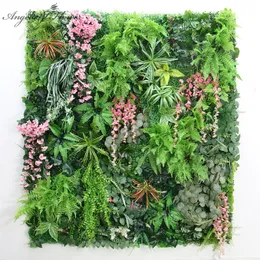 Decorações de jardim caseiras proteção UV relva ao ar livre plantas de plástico verde parede gramado casamento pano de fundo acessórios el loja decoração de casa 230619