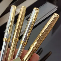 Beyaz Kalemler Klasik Tasarım Markası Parker Metal Beyin Pen Mavi Mürekkep İş Ofisi Signature Pens 230620