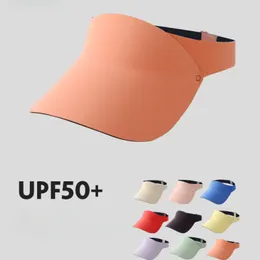 Breda randen hattar hink med fast färg stretchy barn sol visor hatt förälderchild sommar magiska topp luft mössa upf 50 unisex kvinnor sport barn justerbar 230620