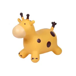 Balloon Giraffe Bouncy Horse Hopper Надувная езда на скачках на резиновых игрушках для животных для детей малышей и детской игрушки 230619