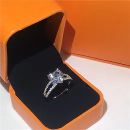 Luxus Liebhaber Ring Silber Farbe Herz geschnitten 3ct Zirkonia Enagement Ehering Ringe für Frauen Männer Finger Schmuck