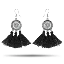 Dangle Chandelier Womens Hand Crafting Thread Tassel Hanging Fashion Earrings Boho Style Long Drop Delivery 2 Dhrdb