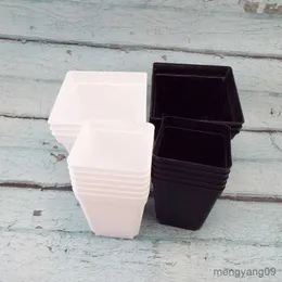 Planters POTS 7CM 10 cm mini Flower Grow Pots Planter Grow Pot Plastic Flowerpot Grow Box Plantor Trädgård Trädgårdsverktyg Transplantationskrukor R230620