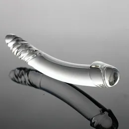 Wibratory czarny wilk szklany dildo sztuczny fałszywy penis z kryształową anal tyłkową wtyczkę g plot masturbacja dla dorosłych zabawki dla kobiet 1120