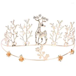 Hair Clips Christmas Deer Headband Crown Kids Hoop Headdress Fairy Costume Headpiece Wedding Children Performance Accesory