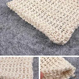 Top Natural Exfoliating Mesh Sapone Saver Brush Sisal Sapone Spugna Pouch Per Doccia Bagno Schiuma E Asciugatura 5.5X3.5inch Boutique