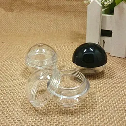 10g Cream jar Empty clear plastic jar special Round shape box nail art jar Clear sample packing container Refillable Bottle F609 Phxmb