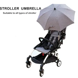 Crib Netting UV Protection Sunscree Rainproof Baby Stroller Folding Umbrella Adjustable Kids Sunshade Canopy Cover Can Bent Parasol Universal 230620