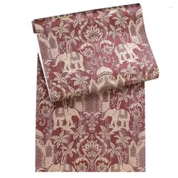 Sfondi Sud-est asiatico Carta da parati in stile tailandese India Wind Elephant Pattern Sfondo blu rosso Carta da parati impermeabile