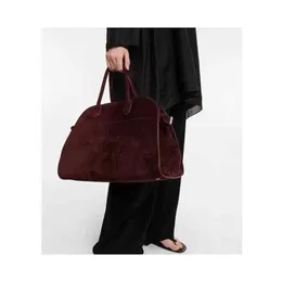 Дизайнерские сумки Кожаная сумка Margaux Hand Suede Dayong Commuter Bag Cowhide Tote Travel Ones Shoulder LuxuryClassic tote THE ROW TNK8 Женская именная сумка