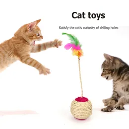 Bärbar badminton filt bollträning interaktiv spel catcher leksaker roliga fjäder slitstarka för kattunge spelar produkter