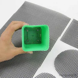 Planters POTS 1 Uppsättning Flowerpot Hole Mesh Mats Bonsai Basin Bottom Grid Mat Multi-Function Breatble Packning Trädgårdsutrustning R230620