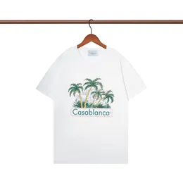 T-Shirts Casablanca Mens Designer T shirt Mode Casual TShirts Man Tees Kleidung Street Tennis Club Shorts Size S3XL
