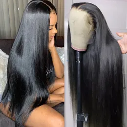 Straight Human Hair Wig 200 Density Lace Wigs For Women Pre Plucked 13x4 Lace Frontal Wig Straight Lace Front Wig