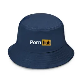 Wide Brim Hats Bucket Fashion Embroidery PornHub bob hat Cotton Men Women porn hub single side Breathable Outdoor Fisherman male fish Hat 230620