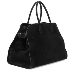 Designer Bags Leather Margaux handbag commuter bag Cow leather Tote travel shoulder light luxuryClassic tote THE ROW Premium touch bag240102