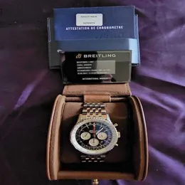 En lyxklockdesigner Breit tittar på hög quatliy 95te Montre prx tank uhr automatisk phnew navitimer svart ansikte i original box ab0127211b1a1 reloj humbre