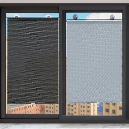 Gardin solskade rullgardiner gardiner blackout sugkopp punchfree infällbart fönsterkök för sovrum 230619