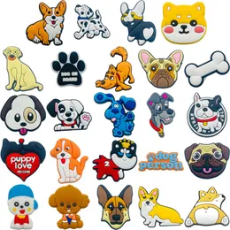 Sko delar tillbehör anpassade pvc clog charms animal hund dekoration för och armband gåvor barn charma grossist droppleverans ot41e