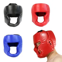 Skates Helmets Professional Boxing Protective Helmet Taekwondo Muay Thai Training Head Full Cover PU Headgear Adult Children Equipment 230619
