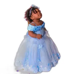 Robe Enfant Fille Bonnie Jean Bleu Chambray 3T - Bordure Dentelle, Sans Manches, Occasion