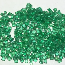 Diamantes sueltos verdaderamente Squar piedras preciosas sueltas naturales esmeralda bijoux femme gema verde para anillo collar pulsera piedra joyas edelstenen 230619