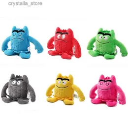 6st/set Color Monster Plush Doll Peluche Baby blind Coulor Emotions Plushie fylld leksak för barn barn födelsedag xmas gåvor l230518