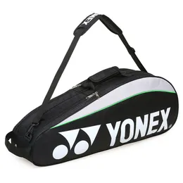 Tennisväskor Original Badminton Bag 3 Rackets med skorfack Shuttlecock Racket Sports för män eller kvinnor 230619