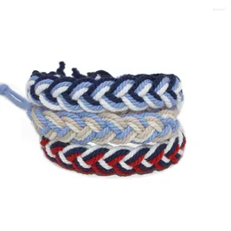 Charm Armband Lucky Armband Menwomen Cotton Rope Handvävd Sailor Justerbara modesmycken Lovers gåvor