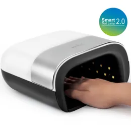 Secadores de Unhas SUNUV SUN3 Secador de Unhas Smart 2.0 48W Lâmpada LED UV Unhas com Memória de Temporizador Inteligente Display de Temporizador Digital Invisível Máquina de Secar Unhas 230619