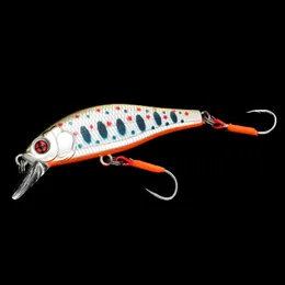 Ami da pesca Stream Trout Lure Peche Leurre 50mm 6g Sinking Minnow con Assisthook Esca artificiale per pesce persico Pike Club Salmon 230620