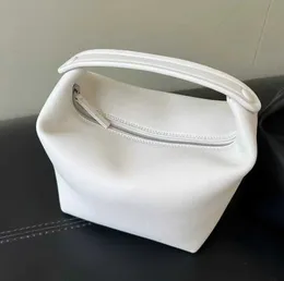 designer bag the row handbag ladies bucket head layer cowhide lunchbox fashion senior texture leather High quality women's bag