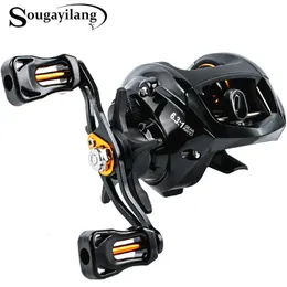 BAITCASTING REELS SOUGAYILANG FISKREEL 121BB 6.3 1 Växelförhållande Hastighet Baitcasting Reel med magnetisk broms allt för fiskesgjutningsrulle Pesca 230619