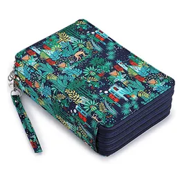 Ołówki 120168 Otwory Pencil Case School Pencilase For Girl Boy Penal Duże pióro papierowe torba na paprocie Big Pencilholder Torebka 230620