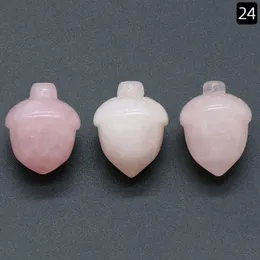 Свободные драгоценные камни натуральные драгоценные камни розовые розовые Quartz Кристаллические изделия из ореховой конусы