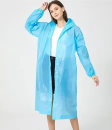 Outros Baby Feeding 2 pçs PEVA Mulheres Homem Capa de Chuva à Prova de Vento Adulto Claro Transparente Camping Rainwear Terno Espessado Impermeável Chuva Poncho Casaco Reutilização 230620