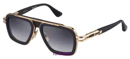 Najważniejsze oryginalne hurtowe okulary przeciwsłoneczne Dita Store internetowe DITA LXN EVO DTS403 A 01 Matte Black Gold Gray Gradient Sunglasses Authentic