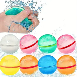 Sand Play Water Fun Water Balloontoy Reusable Water Bomb Splash Balls Silicone Quick Fill Self Sealing Water Bomb Summer Outdoor Beach Play Kids Toy 230619