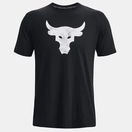 Mens Tshirts Project Rock Brahma Bull Tshirt Sıradan Moda Sokak Giyim Kadınlar Erkek Giyim Spor Giyim Yüksek Kalite Kısa Kol Boyutu XS 6XL Yaz 230620