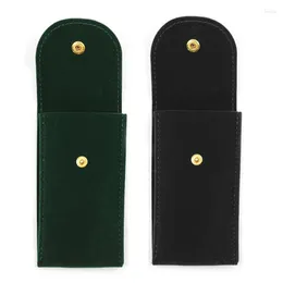 Sacos de armazenamento para relógio bolsa de viagem estojo de tecido de flanela protetor portátil para pulseira