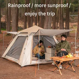 Tält och skyddsrum helt automatisk campingtält 4-6 person reser ett beröring tält utomhus skydd vattentät regntäta solskydd camping leveranser 230619