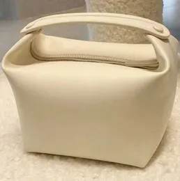 A linha bolsa camada de couro de outono nicho design textura de alta qualidade lancheira balde bolsa de couro feminino bolsa feminina de alta qualidade