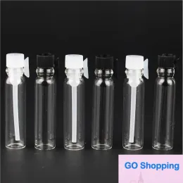 1ML 2ML 3ML Glass Perfume Essential Oil Vial Clear Mini Tube Travel Gram Size Cosmetic Empty Tester Bottle Transparent For Sample Quality