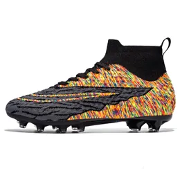 Other Sporting Goods Outdoor Nonslip Professional Soccer Shoes Men Quality FGTF Kids Football Boots High Ankle Grass Cleats Training Match Sneakers 230619