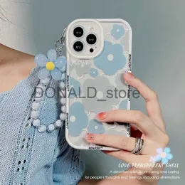 Obudowy telefonu komórkowego TD121 Niebieska bransoletka kwiatowa dla Huawei Nova 2 3 4 5 6 7 8 9 Pro SE Y5P Y6P Y7P Y8P Y9 PRLME Case DIY TPU miękka pokrywa J230620