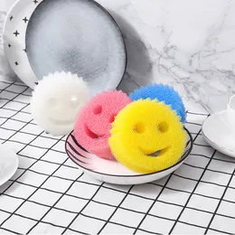 2 пункта улыбающегося лица волшебная очистка очистка кухня для очистки инструментов для мытья кисть для кухни для кухни для кухни