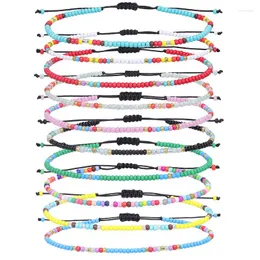 Bağlantı Bilezikler Boho String Bilezik Renkli Boncuklar Ayarlanabilir Japon Miyuki İyi Şanslar İçin Boncuklu El Yapımı Takı Pulseras Cuentas